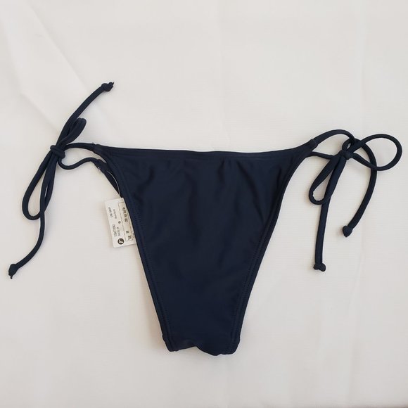 Bossa Nossa Embroidery Triangle Bra Cheeky Side Tie 2pc Set M - Picture 13 of 15